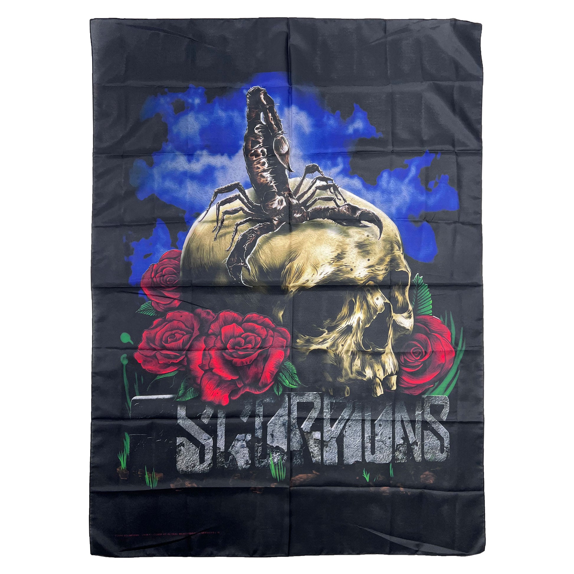 Scorpions Skull & Roses Poster Flag