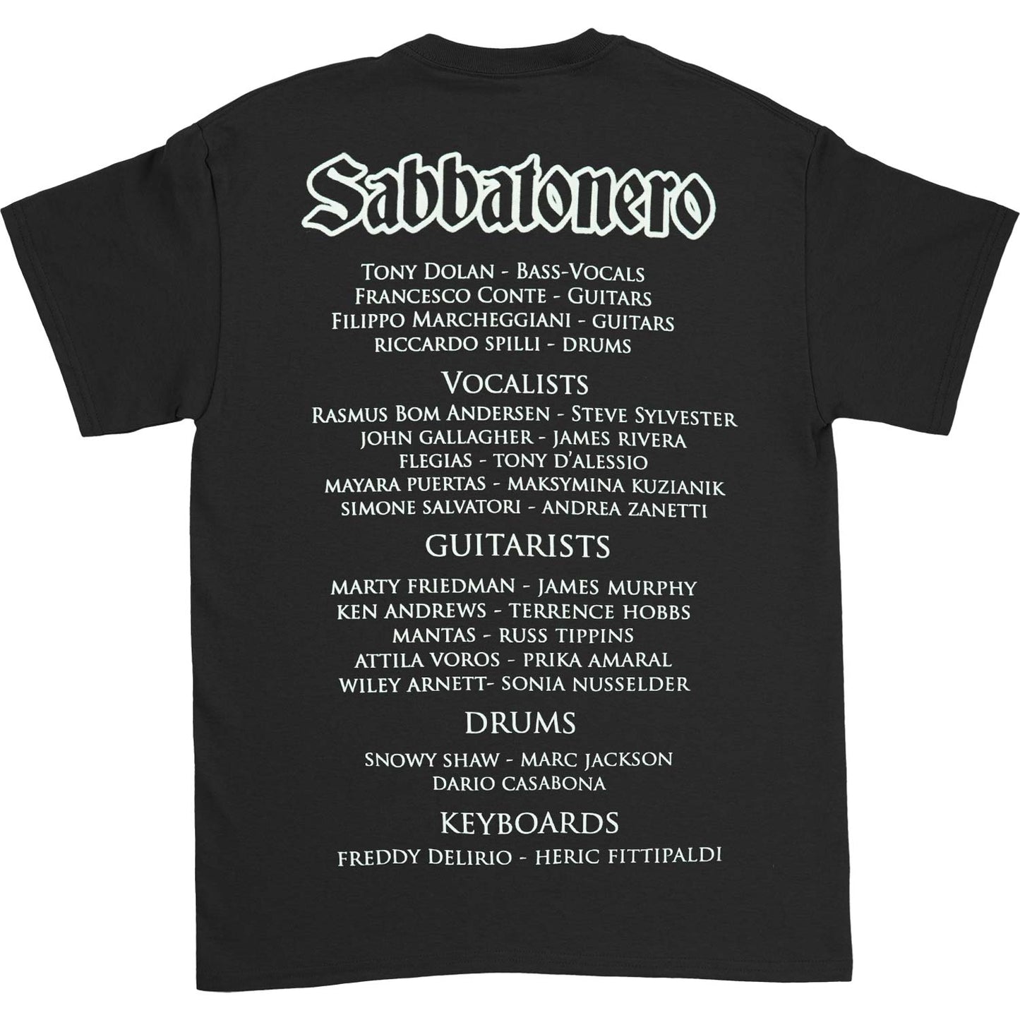 L�uomo Di Ferro A Tribute To Black Sabbath (Rockabilia Exclusive) T-shirt
