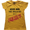 Never Mind the Bollocks Original Album Ladies T-Shirt Junior Top