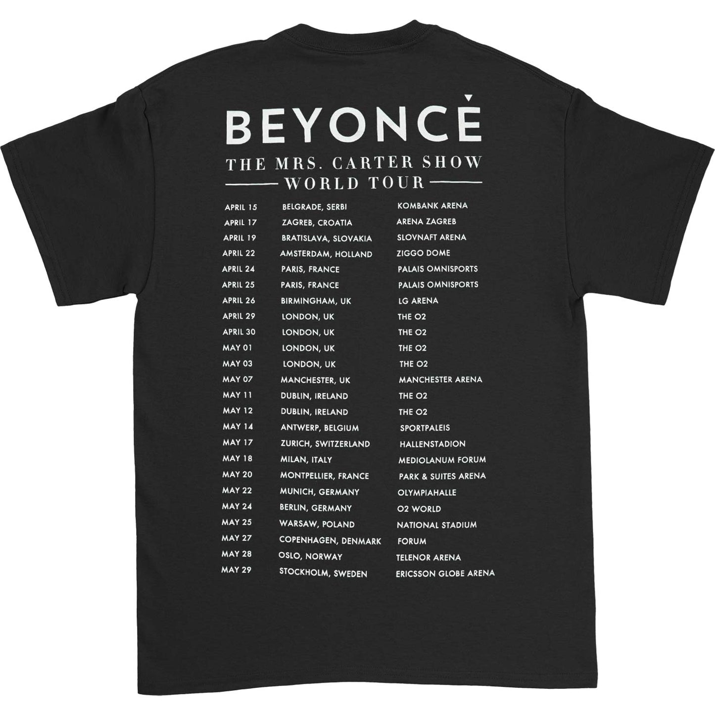 The Mrs. Carter Show World Tour Tee T-shirt