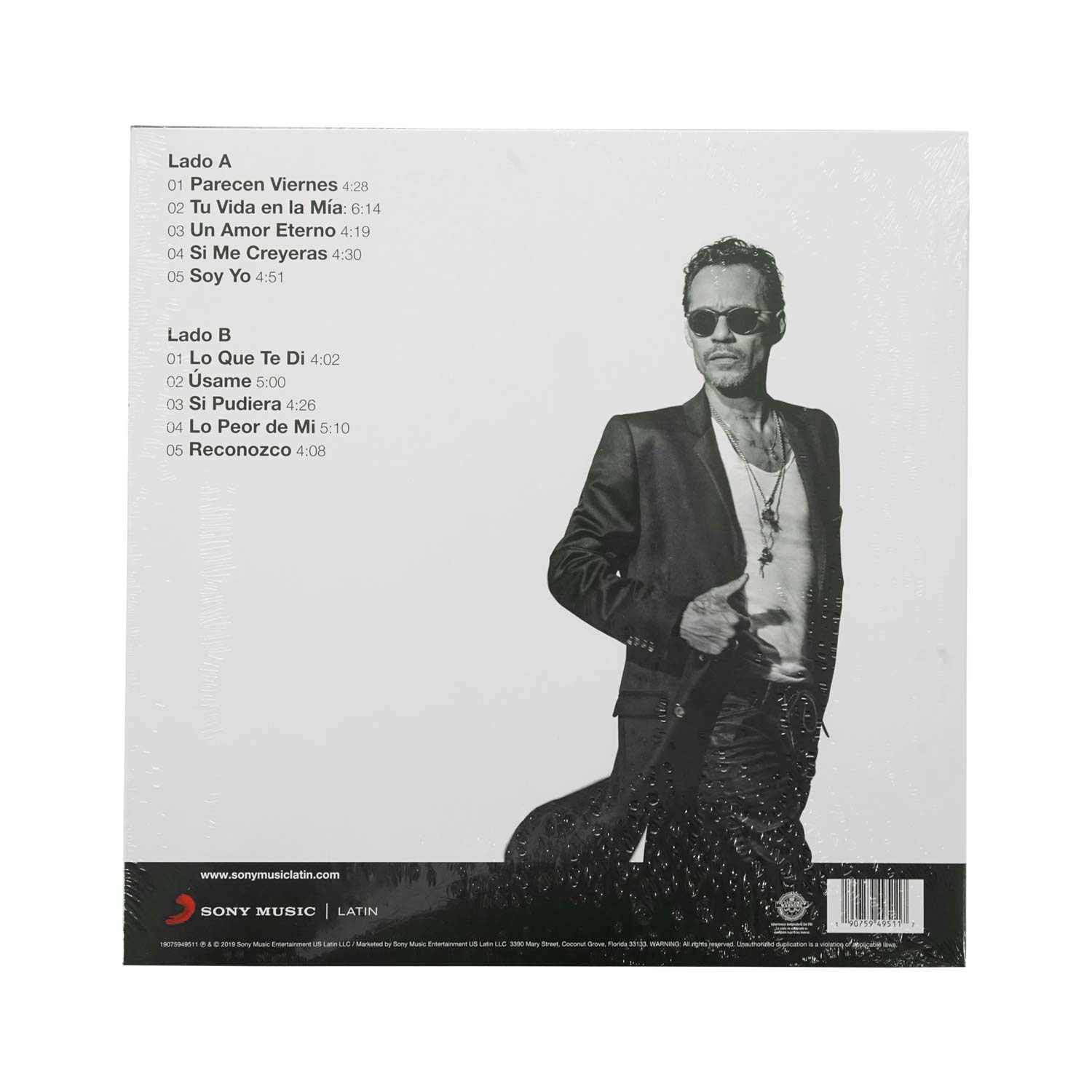 Marc Anthony Opus Vinyl | Marc Anthony Merch Store
