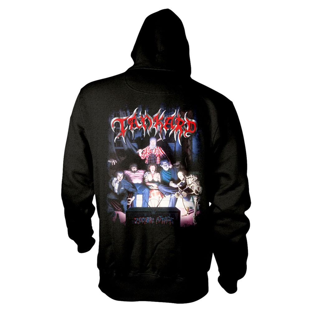 Tankard Zombie Attack Zippered Hooded Sweatshirt