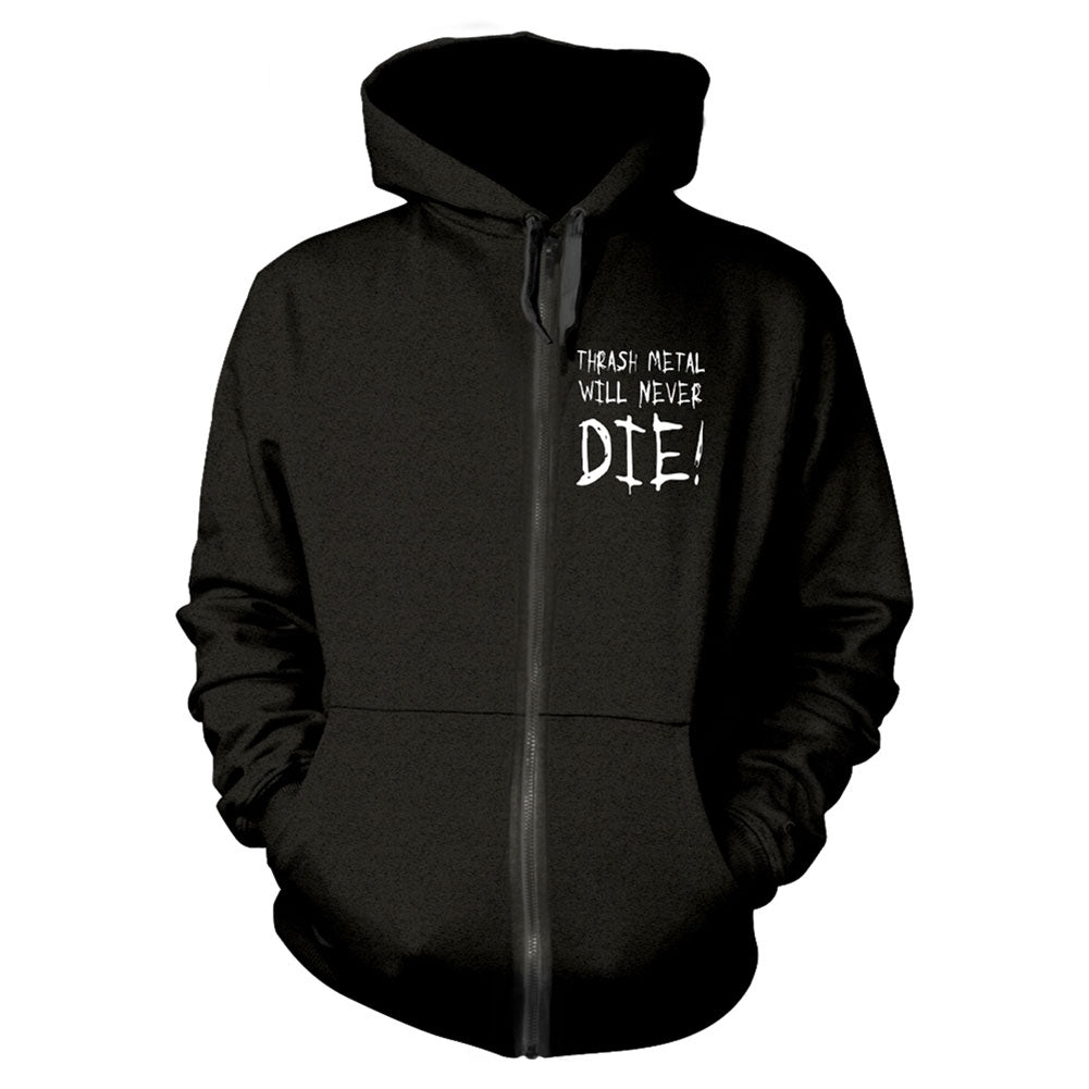 Tankard Zombie Attack Zippered Hooded Sweatshirt