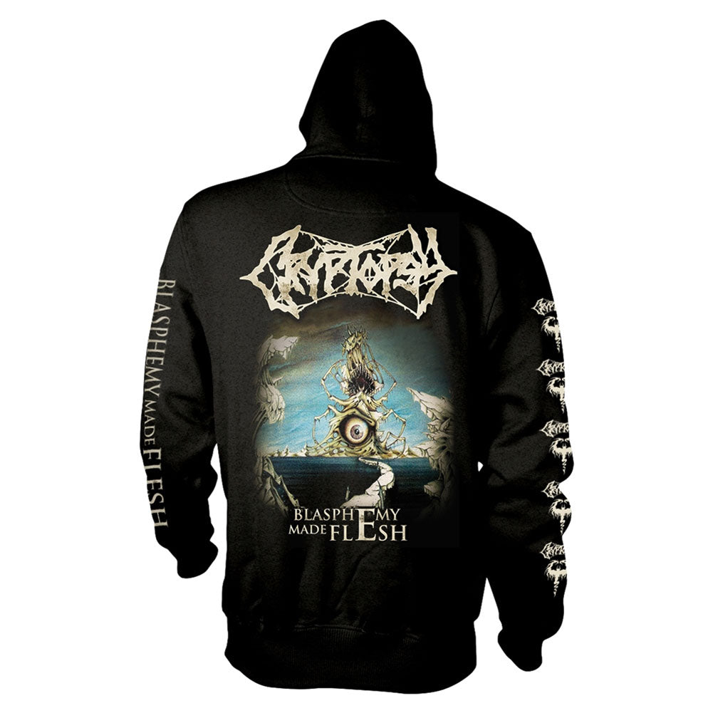 Cryptopsy Blasphemy Made Flesh Zippered Hooded Sweatshirt