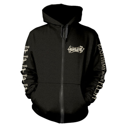 Cryptopsy Blasphemy Made Flesh Zippered Hooded Sweatshirt