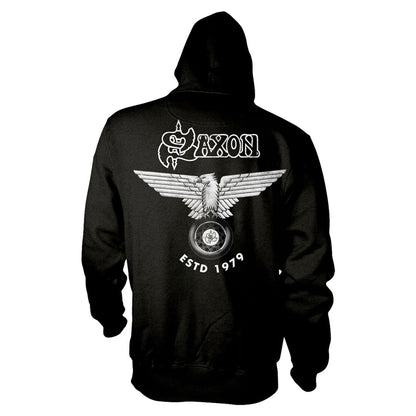 Saxon Estd 1979 Zippered Hooded Sweatshirt