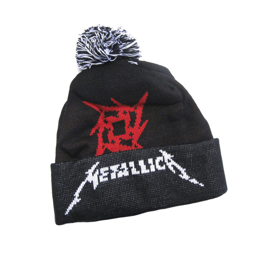 Metallica Glitch Star Logo (bobble Hat) Beanie