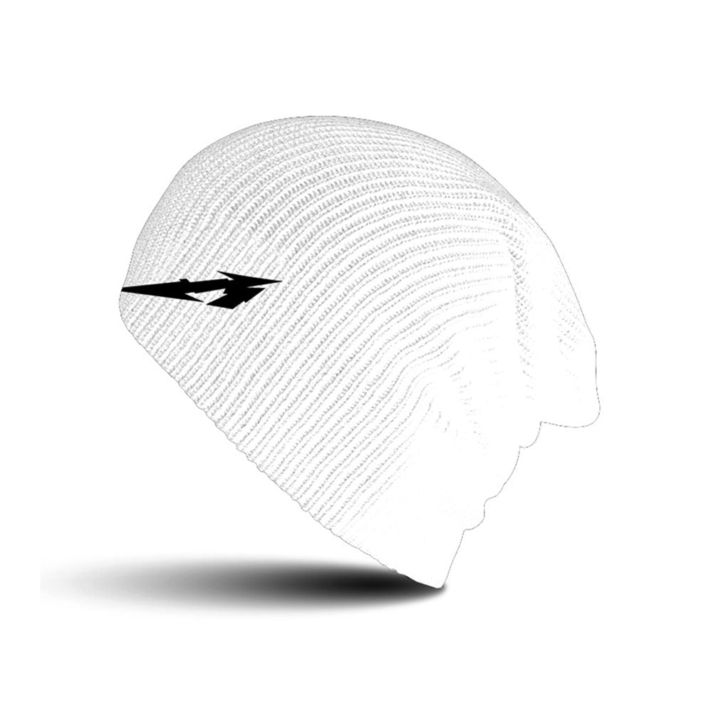 Metallica Glitch M Circle - White (beanie) Beanie