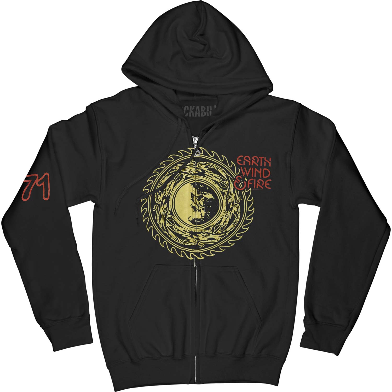 Earth Wind & Fire Zippered Hooded Sweatshirt