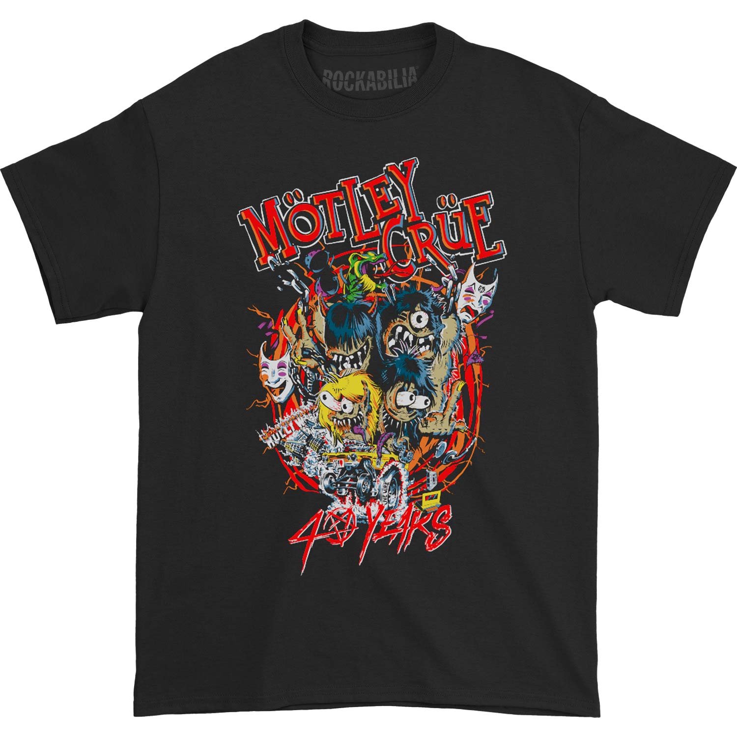 Motley Crue Motley Monsters 40 Years T-shirt