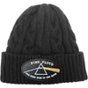 The Dark Side of the Moon Black Border (Cable Knit) Beanie