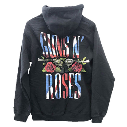 Guns N Roses UK Bullet Seal (Ex-Tour/Back Print) Hooded Sweatshirt