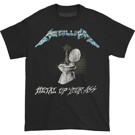 Metal Up Your Ass (Back Print) Slim Fit T-shirt