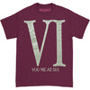 Maroon Roman VI Tee T-shirt