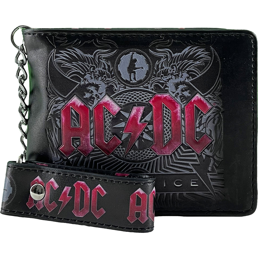AC/DC Black Ice Wallet Tri-Fold Wallet | AC/DC Merch Store