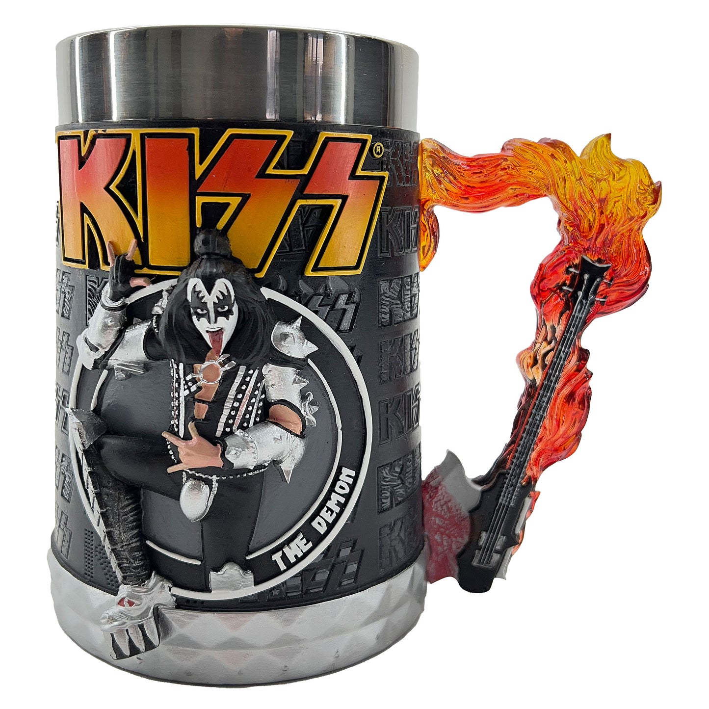 KISS Flame Range The Demon Tankard 14.5cm Stein