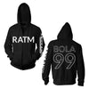 Battle 99 (Back Print) Zippered Hooded Sweatshirt