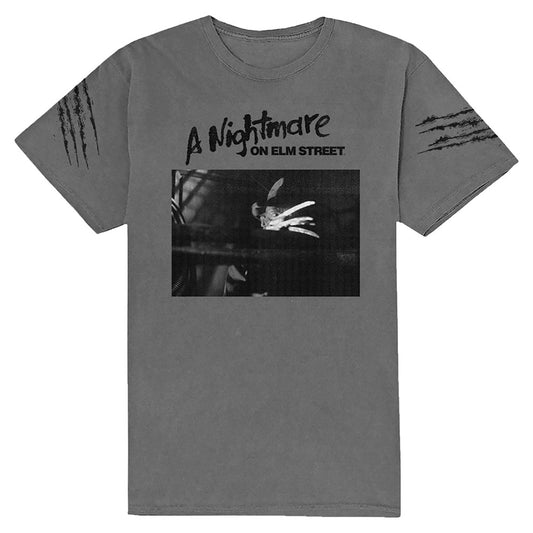 Nightmare On Elm Street Sleeve Scratch Slim Fit T-shirt
