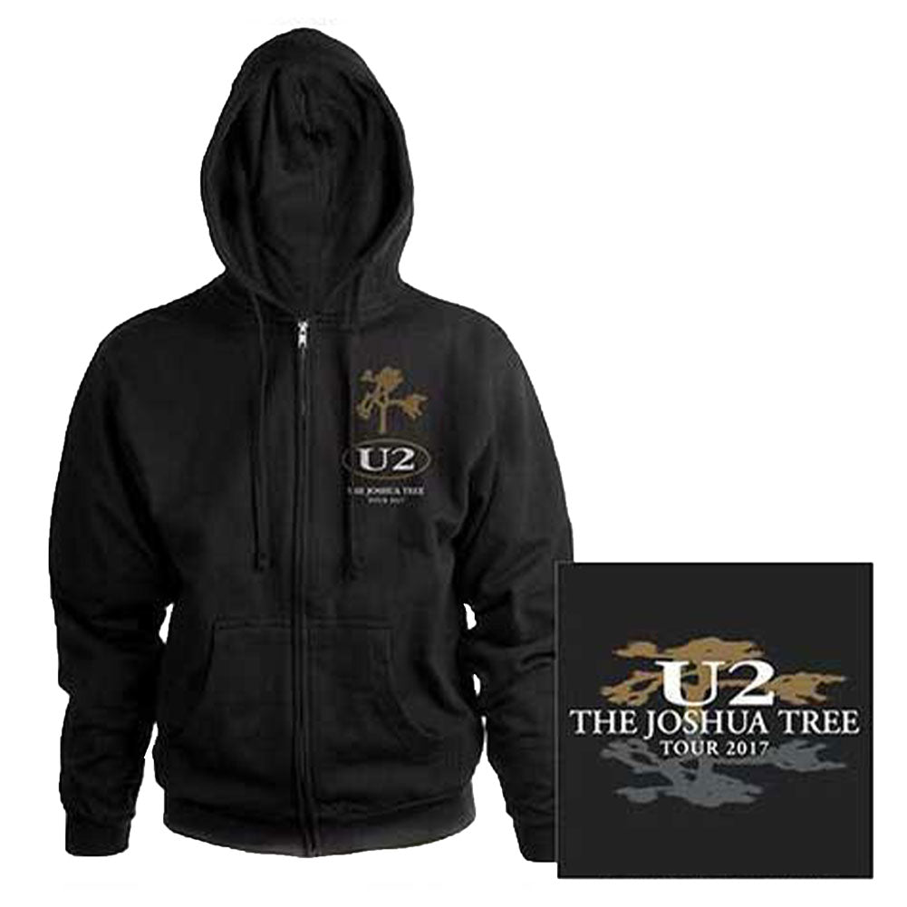 U2 Joshua Tree 2017 (X-Large) Zippered Hooded Sweatshirt