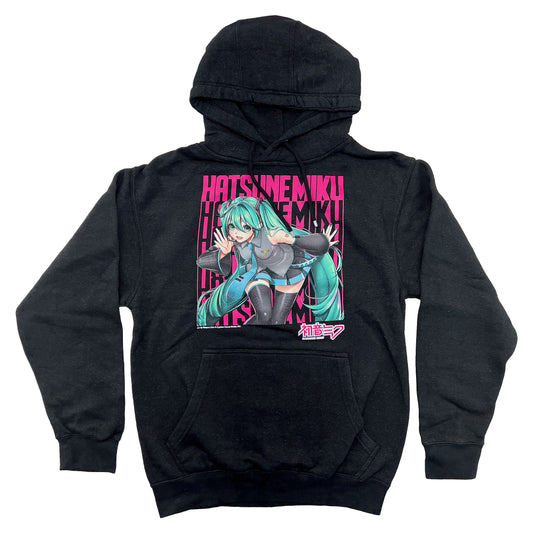 Hatsune Miku Hatsune Miku Logo Repeat Hoodie Hooded Sweatshirt