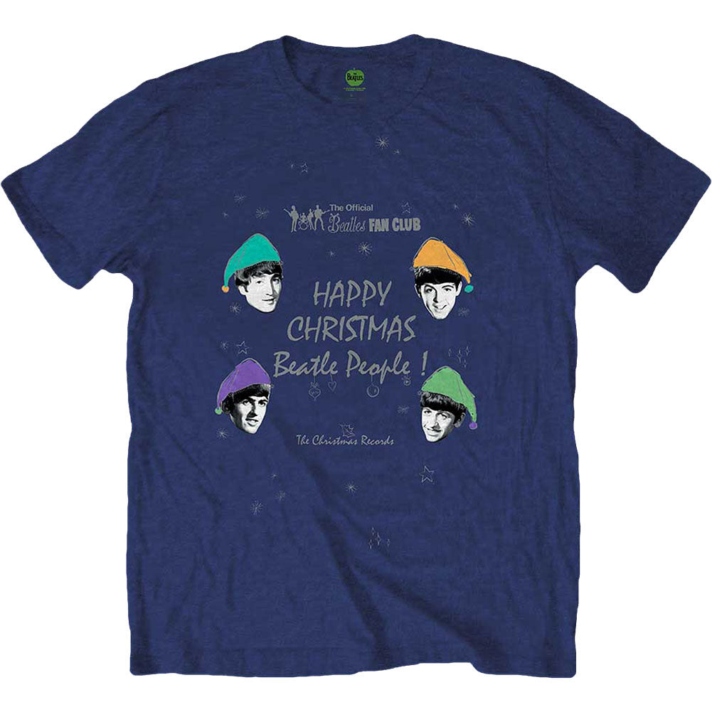 Beatles Happy Christmas Slim Fit T-shirt