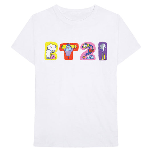 BT21 Doodle Letters Slim Fit T-shirt