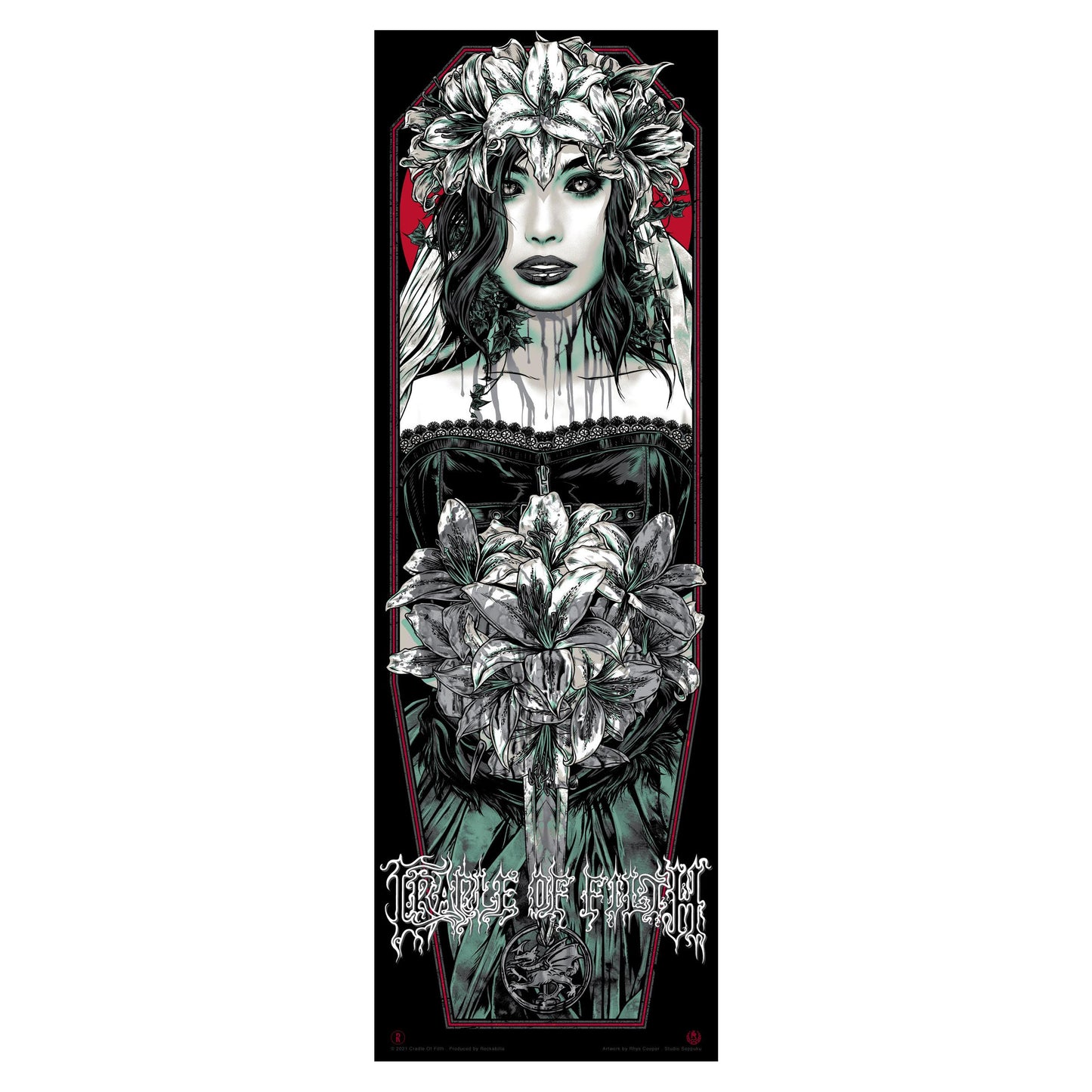 Bride (Red) by Rhys Cooper Limited Screenprint