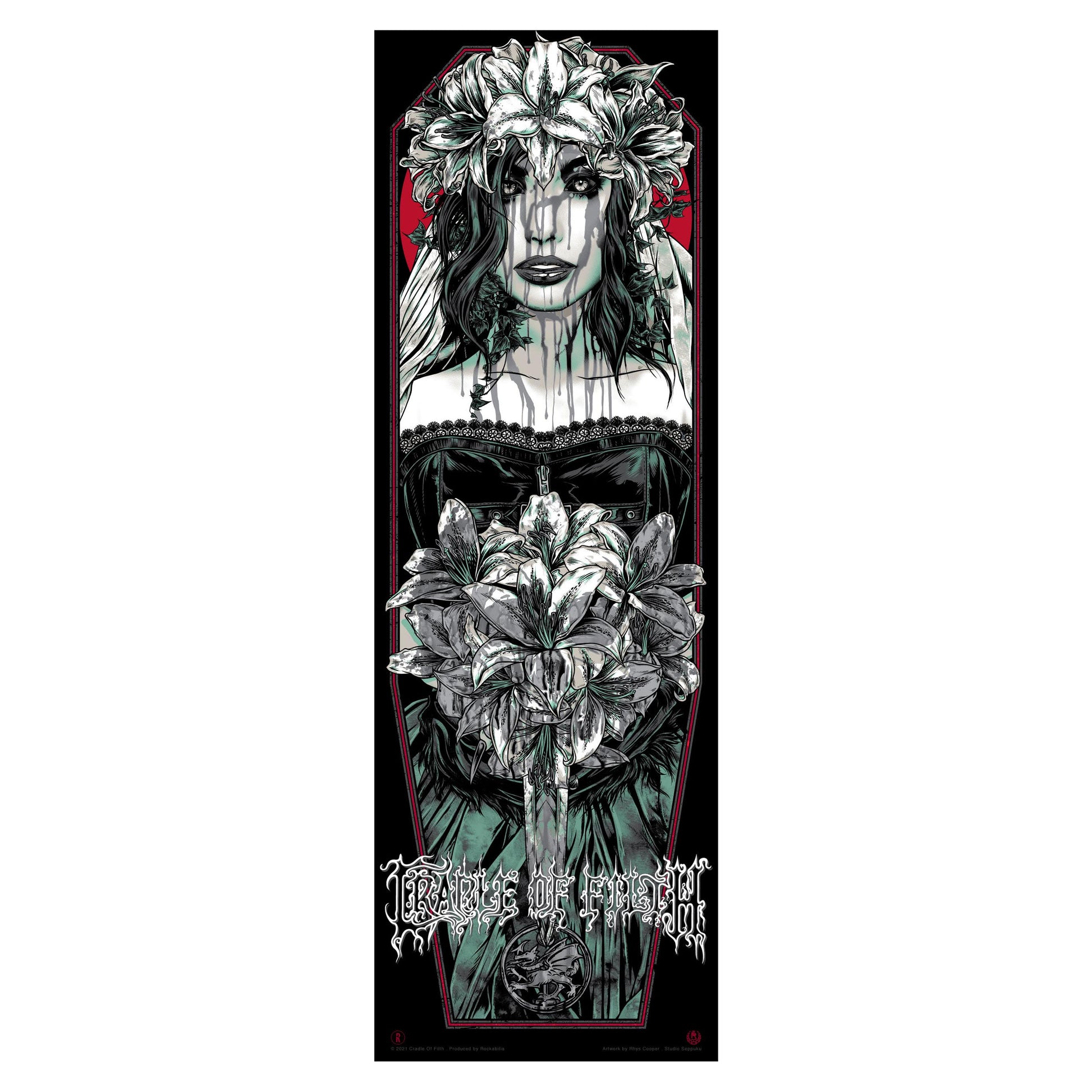 Bride (Red Bloody Variant) by Rhys Cooper Limited Screenprint