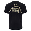 Birth Death Crossed Arms (Back Print) Slim Fit T-shirt