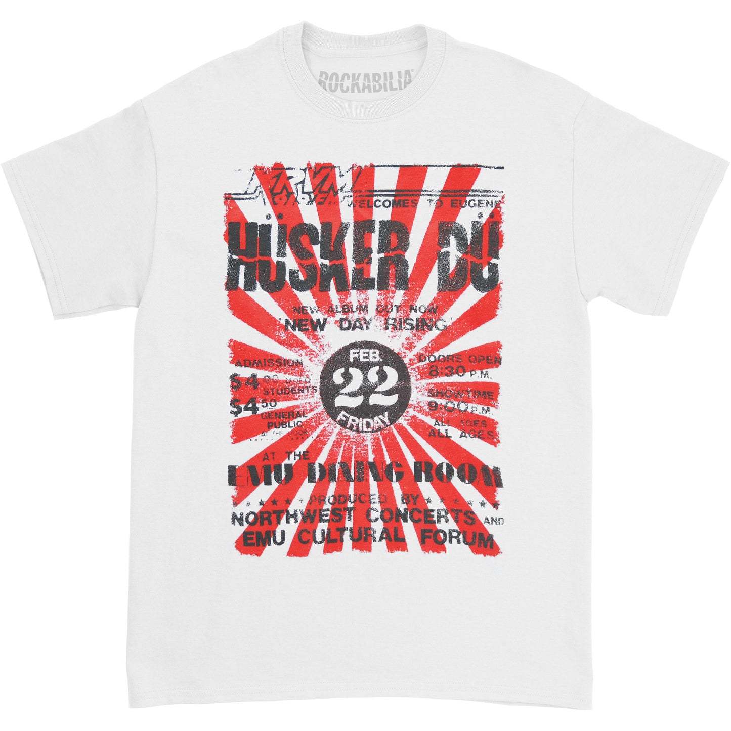 Husker Du Radio/New Day Rising White T-shirt