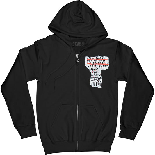 Zippered Hooded Sweatshirt