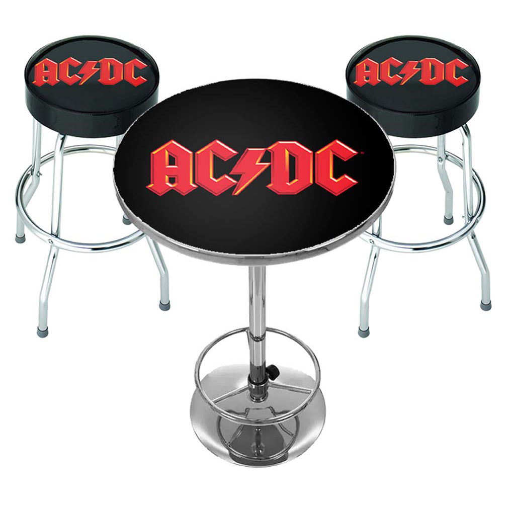 AC/DC Logo Bar Set Bar Stool | AC/DC Merch Store