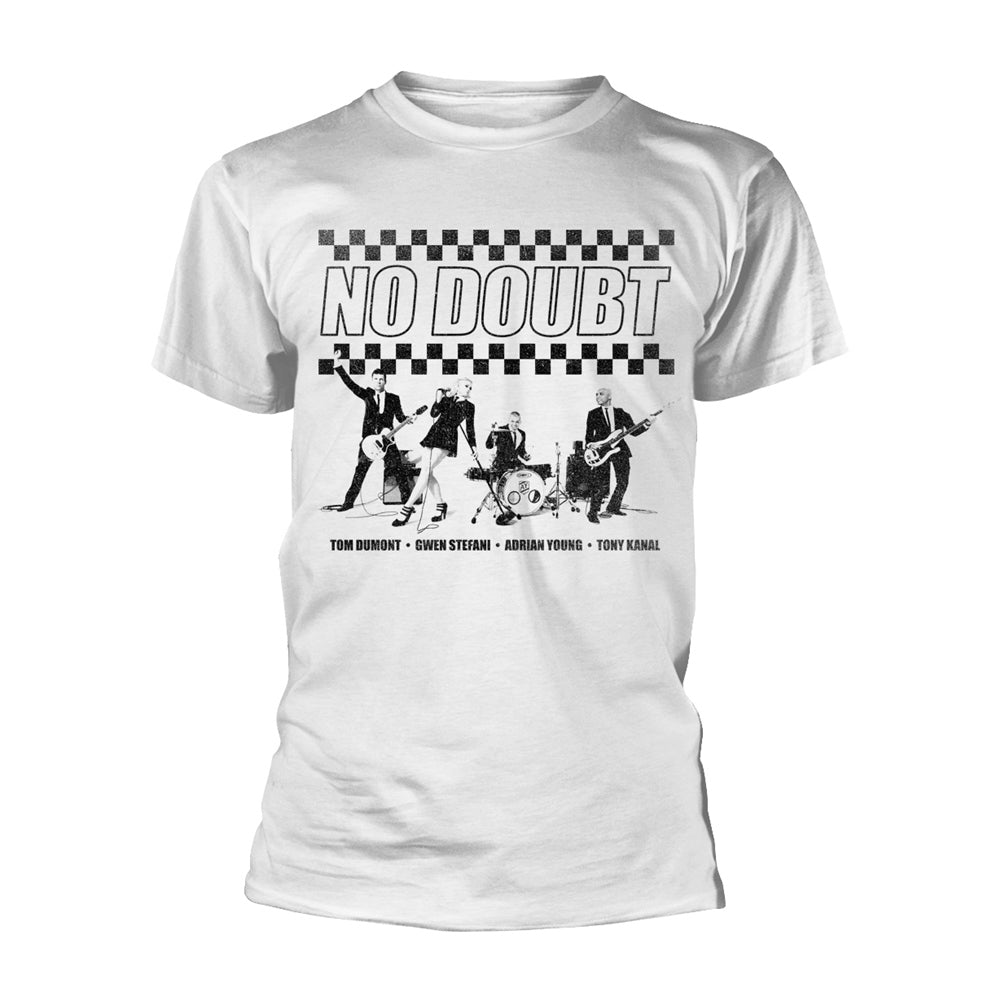 No Doubt Chequer Distressed T-shirt