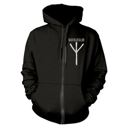 Burzum Rune Zippered Hooded Sweatshirt