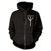 Rune Zippered Hooded Sweatshirt