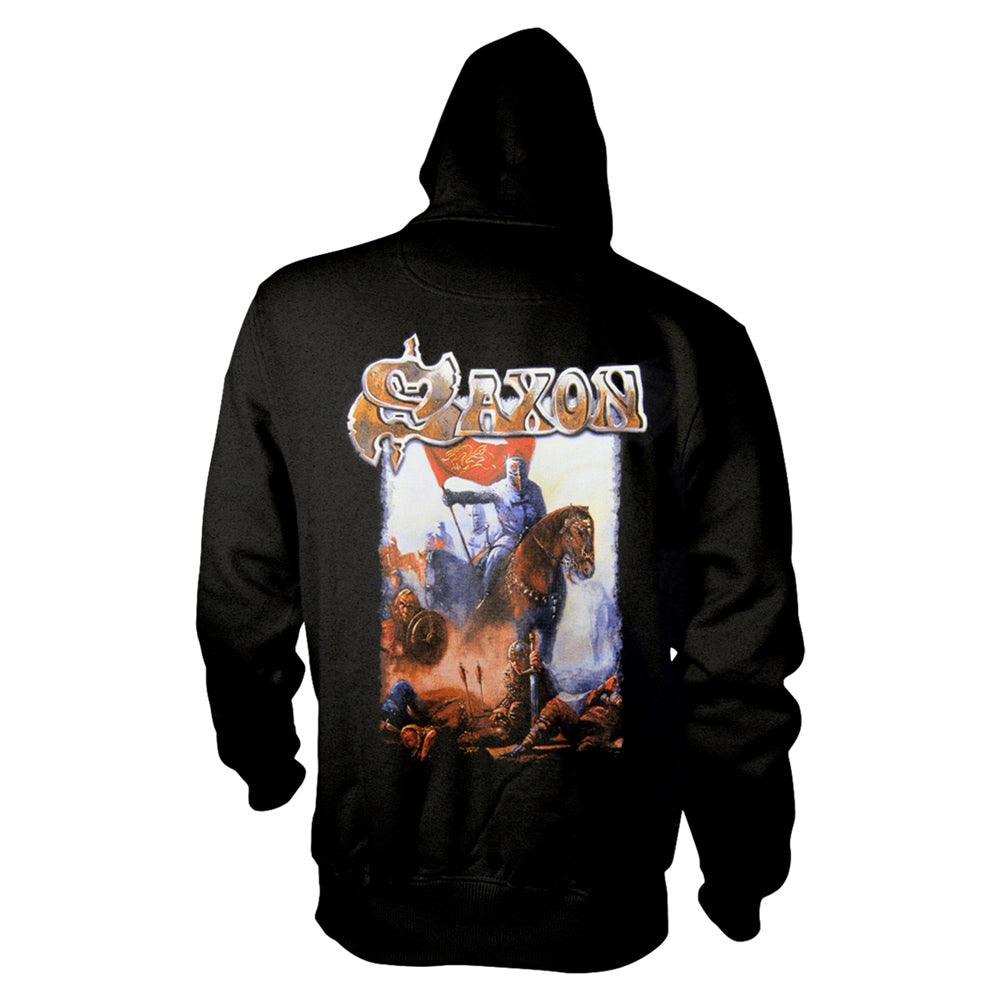 Saxon Crusader Zippered Hooded Sweatshirt