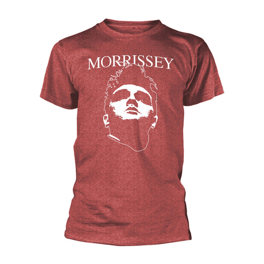 Morrissey Face Logo (heather Red) T-shirt