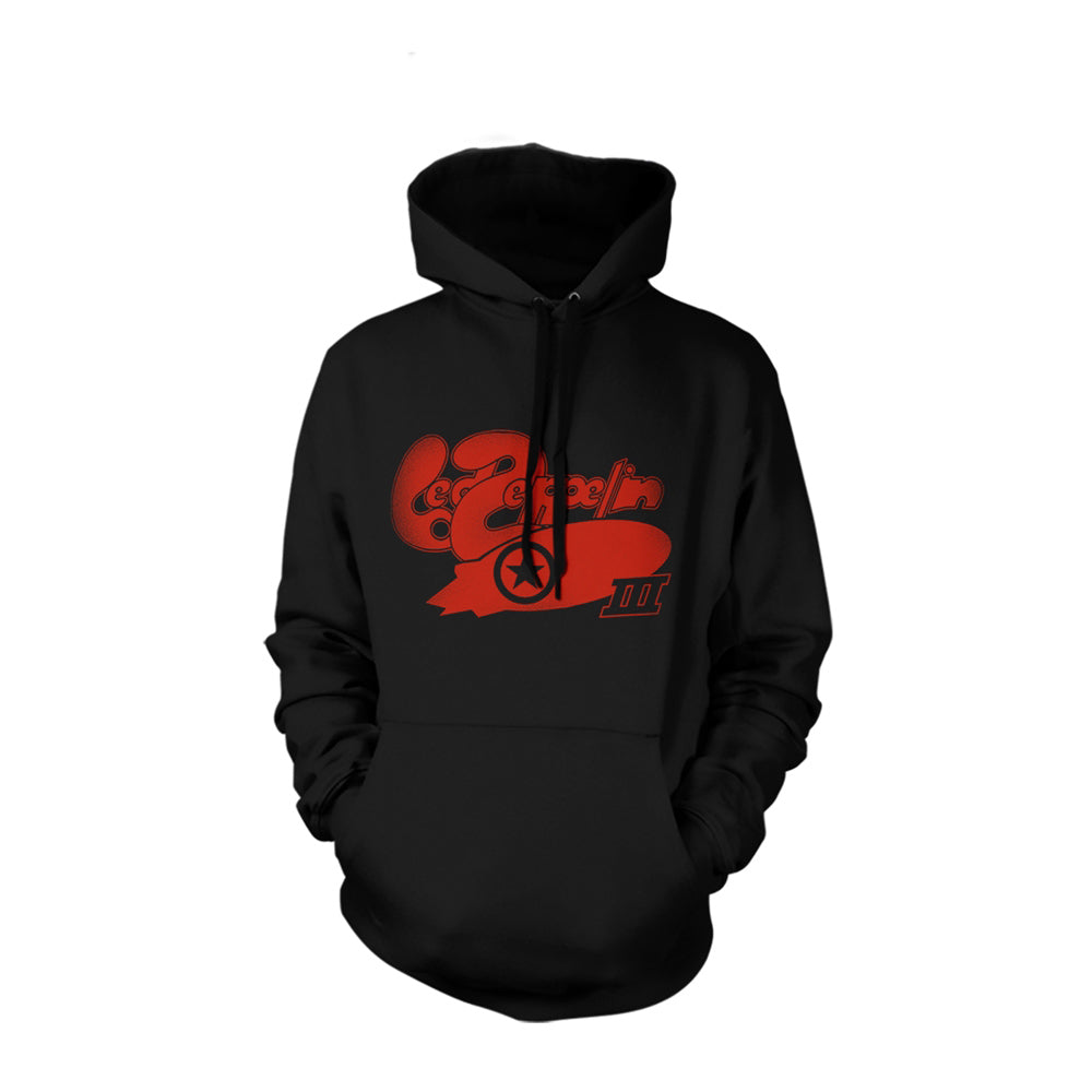 Led Zeppelin Lz Iii Bubble Logo Hooded Sweatshirt