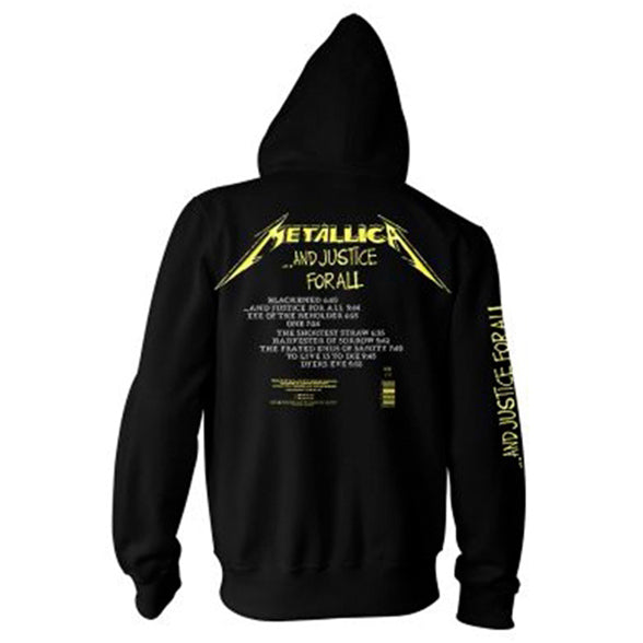 Metallica And Justice For All Tracks Hooded Sweatshirt