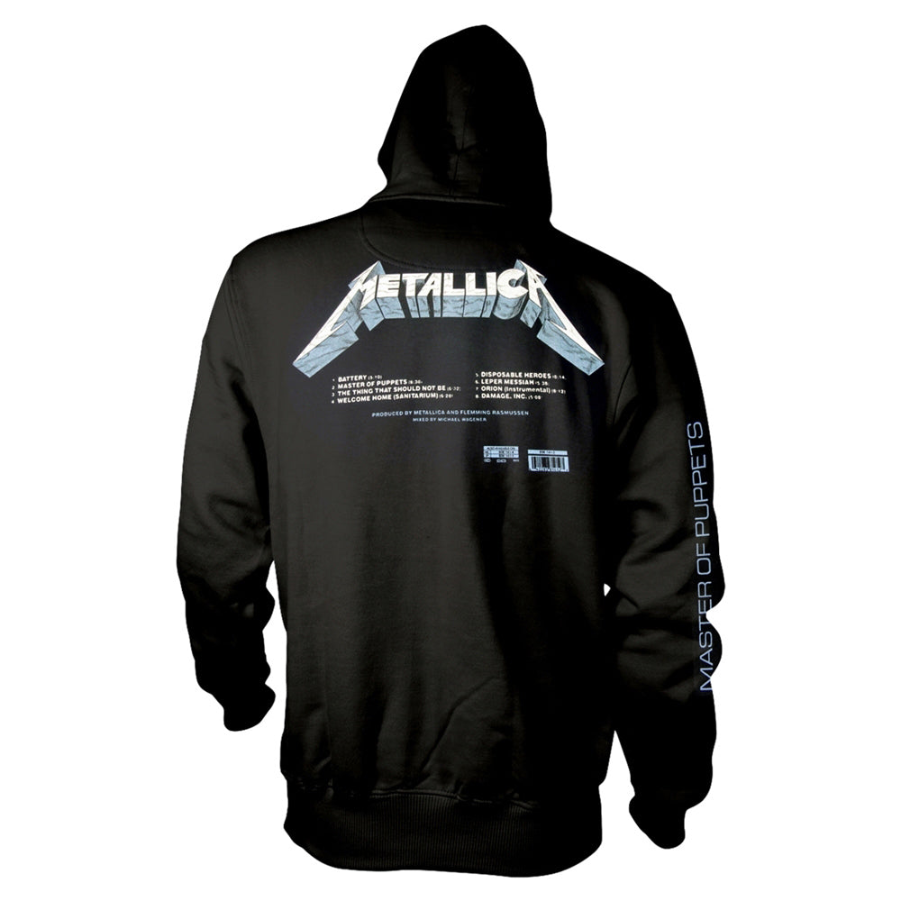 Metallica Master Of Puppets Tracks Hooded Sweatshirt