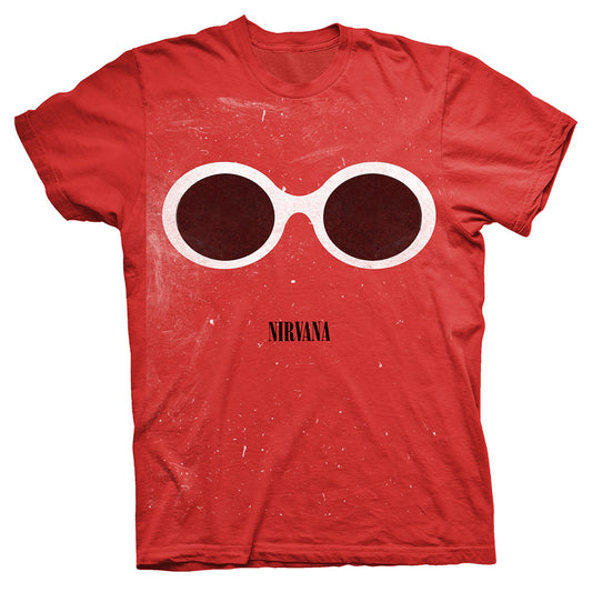 Nirvana Red Sunglasses T-shirt