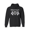 Logo Zippered Hooded Sweatshirt