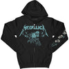 S&M2 Moose Skull Zippered Hooded Sweatshirt