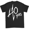 40th Anniversary Songs Logo (Back Print) Slim Fit T-shirt