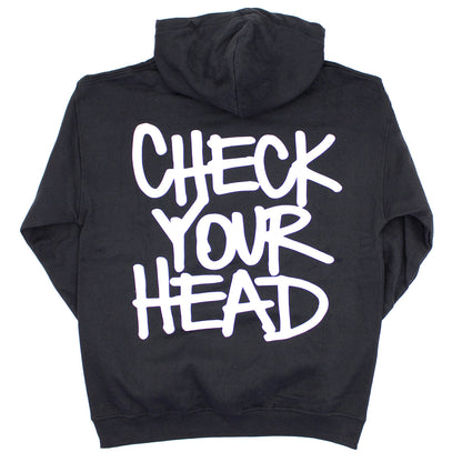 Check Your Head (Back Print) Hooded Sweatshirt