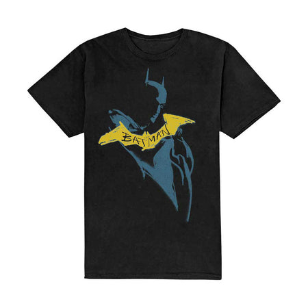 The Batman Yellow Sketch Slim Fit T-shirt