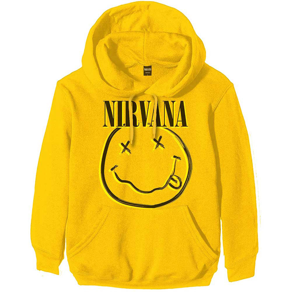 Nirvana Inverse Smiley Hooded Sweatshirt 431189 | Rockabilia Merch Store