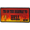 Highway To Hell Flames Embroidered Patch