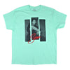 3 Strips Photo on Mint Green Tee T-shirt