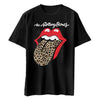 Leopard Print Tongue Slim Fit T-shirt